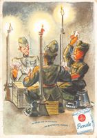 RONDE Zigarettenwerbung Schweizer Militär 1940 gelaufen
