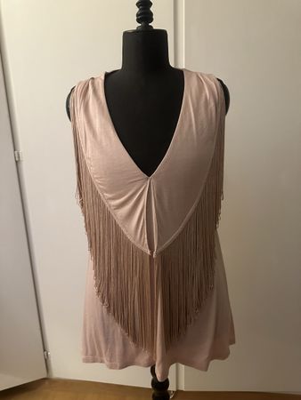 Banana Republic Top, Grösse M Petite, Fransen, Neu!
