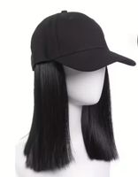 Perruque/casquette cheveux 25 cm raide neuve