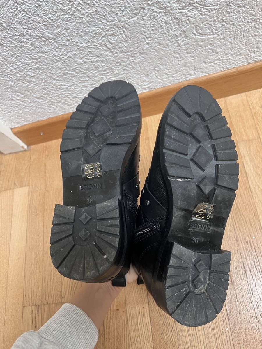 Damenschuhe: Bronx Damen Leder Boots, Schwarz, Gr. 36 – Gebraucht aus Ostermundigen von Steff18 4