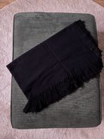 Plaid / Wohndecke DELLORA schwarz 130x170 cm Baumwolle