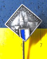 LUZERNER-VEREIN BASEL SILBRIG GEPRÄGT VINTAGE ANSTECKNADEL