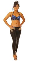 Latex Leggings mit transparent Teil -  M