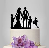NEUER Torten Topper Hochzeitstorte Paar & Kids - 2021055