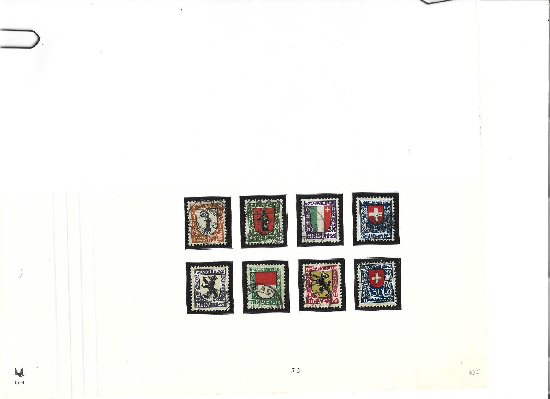 Alle Briefmarken: Pro juventute, série 1923/24 – Gebraucht aus Delemont von toutdubon11