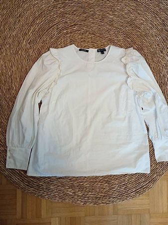 Weisse Bluse von C&A Premium aus Pima-Baumwolle