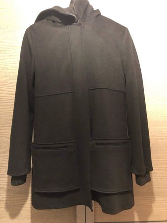 Joseph Wollmantel Coat mit Kapuze und abnehmbarer Weste