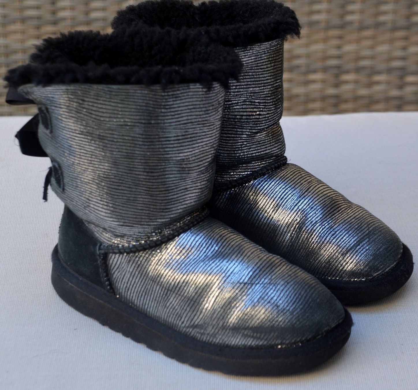 Ugg Scarpe per ragazze: Boots /  bottes UGG T Bailey Bow Lizard Toddler .32 – Usato da Collonges venduto da arashee 5
