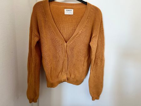 Senfgelbe Strickjacke AYMARA, Gr. 10 Y, Pima-Bauwolle