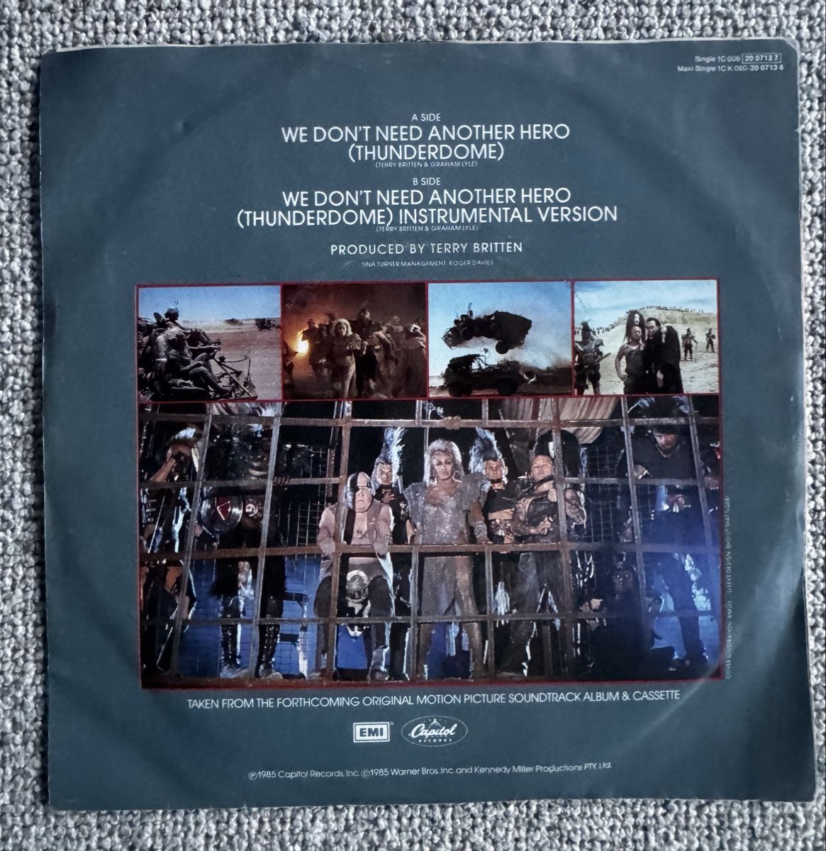 Dischi in vinile: Tina Turner -  We Don't Need Another Hero - 7" Single - 80s – Usato da Rorbas venduto da BlackstarRecords 1