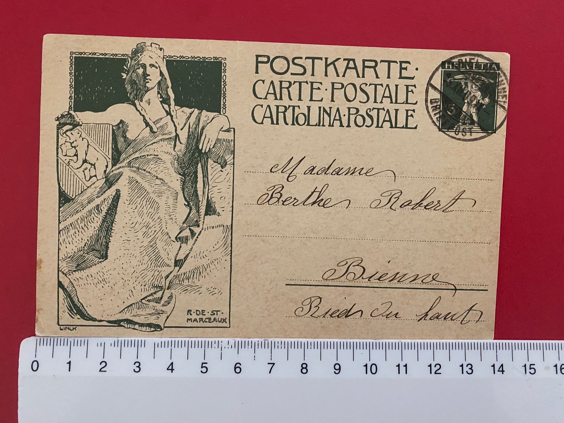 Ansichtskarten: Carte postale UPU -  1909 – Gebraucht aus Petit-Lancy von Solcarm 3