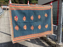 Qasqai Kilim 147x105cm Kelim Teppich - Neu und sauber