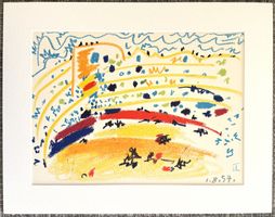 Pablo Picasso - Originale Vintage-Lithographie von 1961