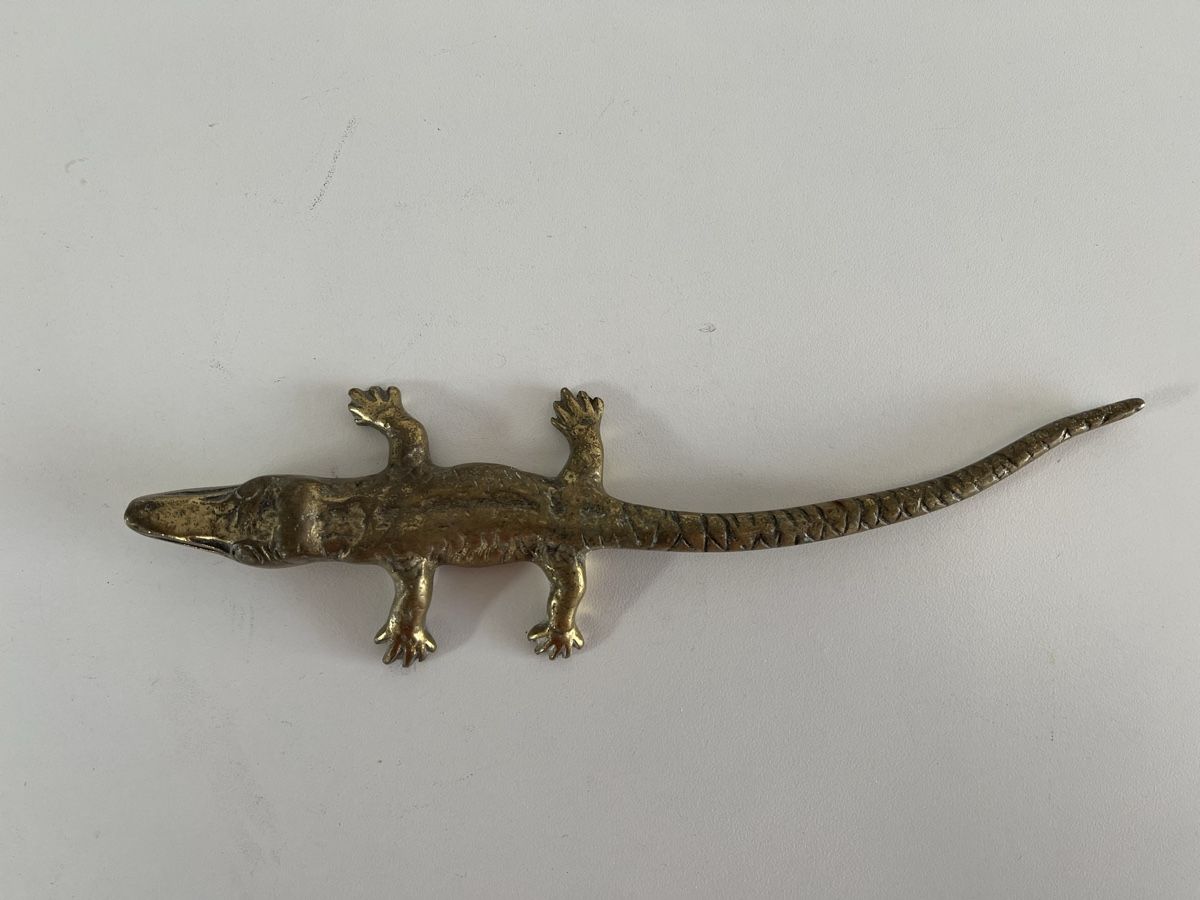Statuette: Krokodil aus Messing – Usato da Wetzikon ZH venduto da seli03 2