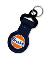 Gulf Schlüsselanhänger Leder, bedruckt und bestickt Original