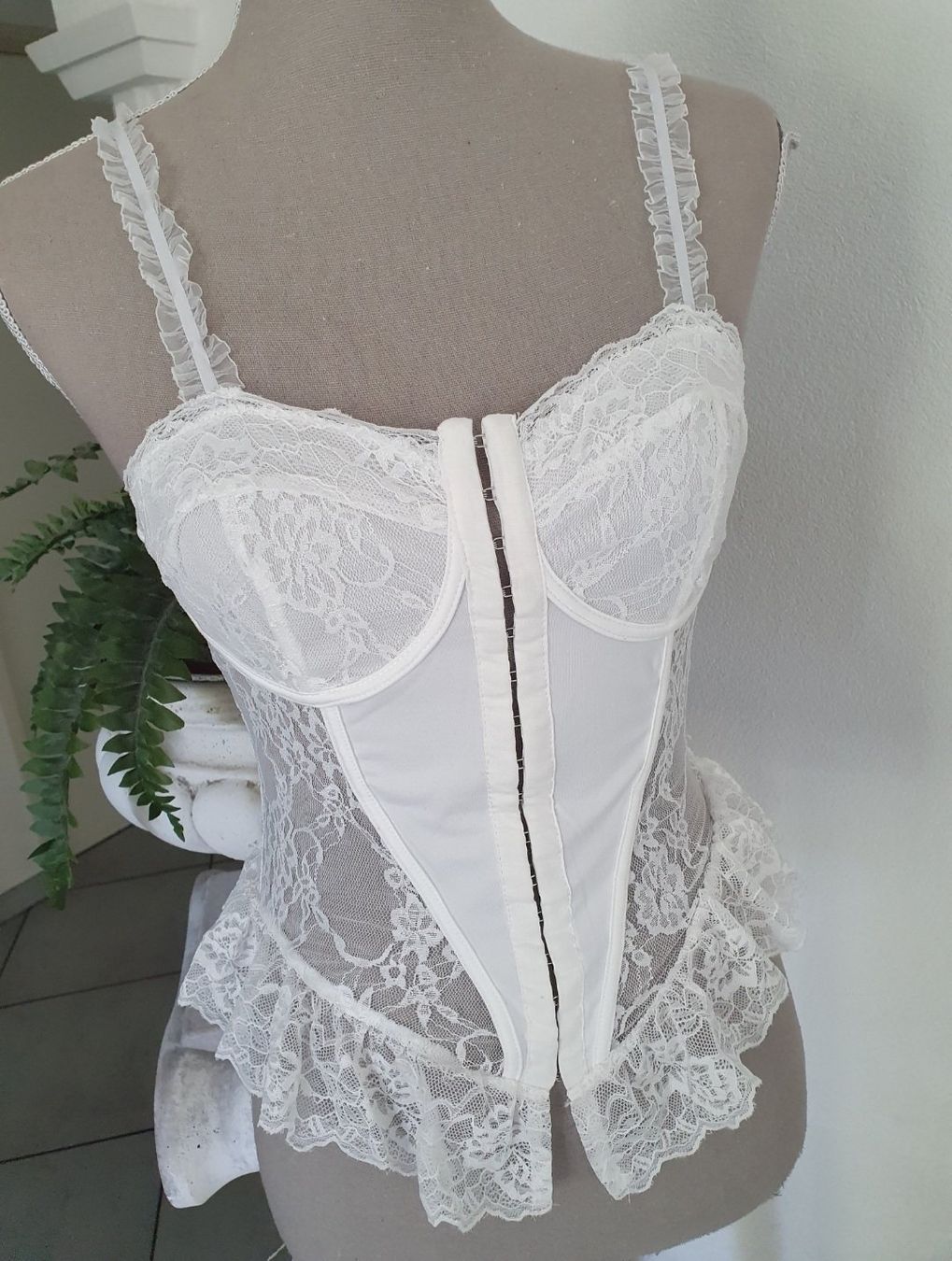 Sonstige Unterwäsche: Weisses Corsagentop Gr S – Neu (gemäss Beschreibung) aus Münsingen von BlackTears-3 2