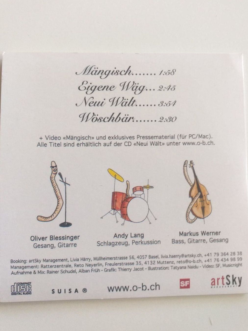 CD: Oliver Blessinger - Mängisch – Usato da St. Gallen venduto da elkapone 2