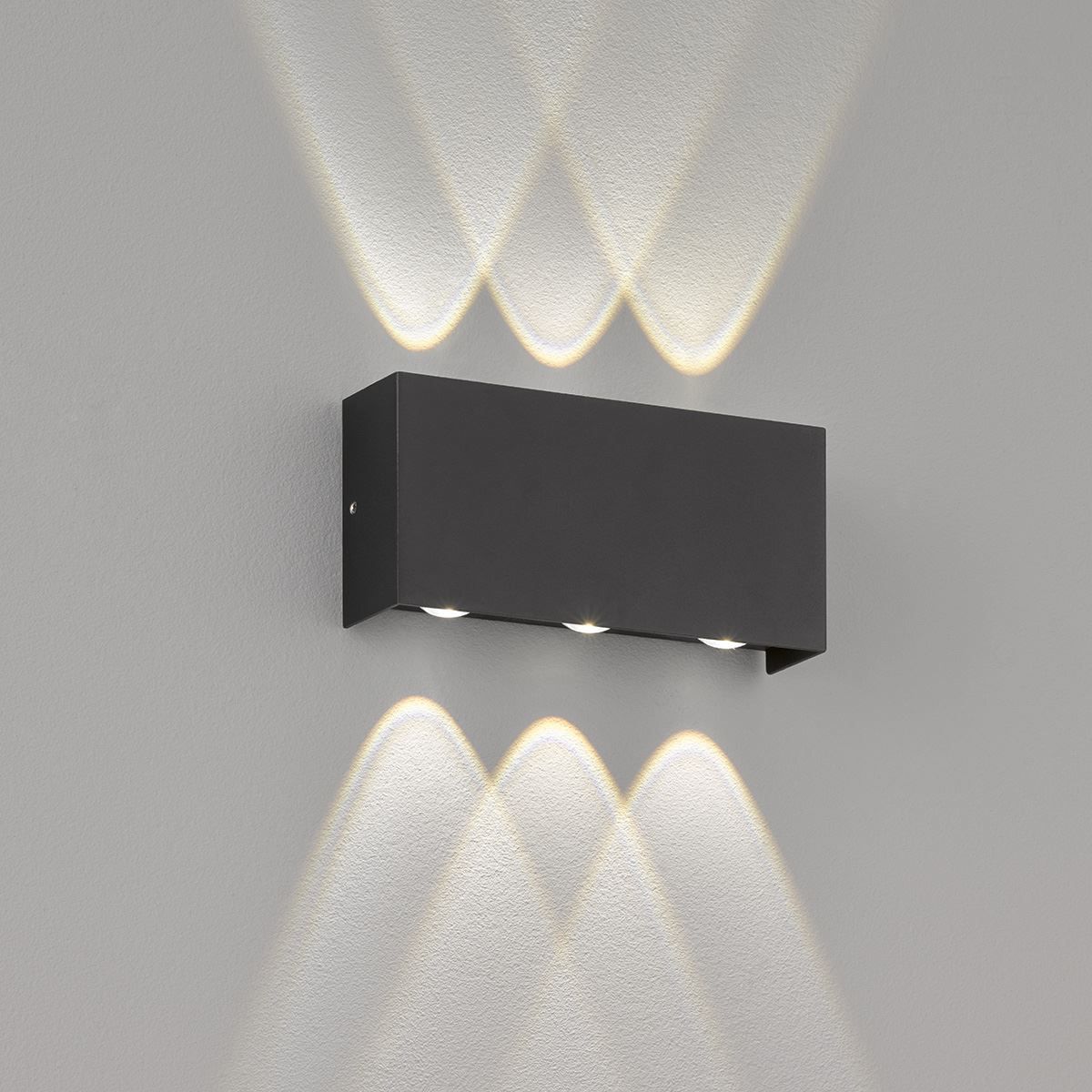 Lampen: LED Aussen Wandleuchte, Schwarz, IP54 – Neu (gemäss Beschreibung) aus Kreuzlingen von Smart-Light