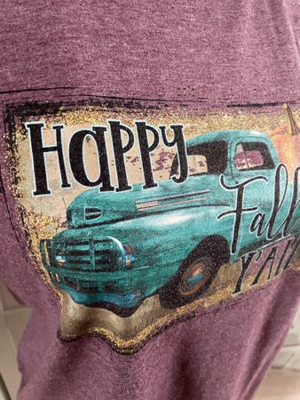 Happy Fall Y'all Herbst T-Shirt, Grösse M