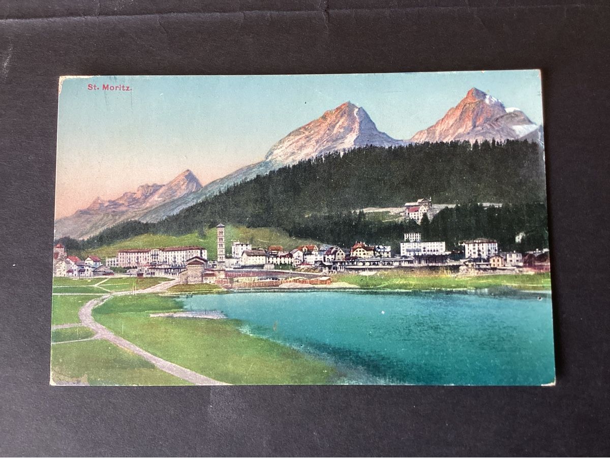Cartoline postali: Ansichtskarte St. Moritz, sehr alt – Usato da Rheineck venduto da sualk49