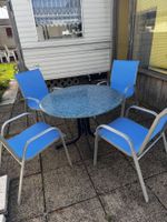 Gartentisch RUND mit 4 Stühlen