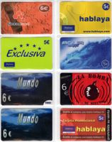 8 diverse Prepaid Telefonkarten von SPANIEN