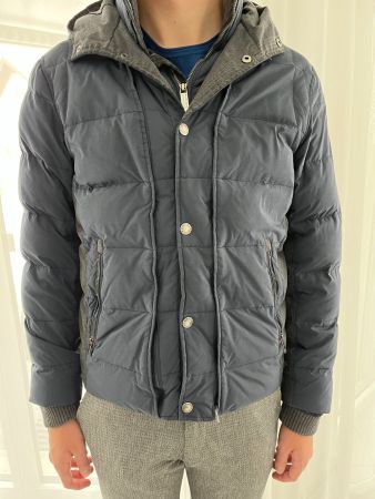 Dunkelblaue Daunenjacke Gr. 50, FORTEZZA Herren