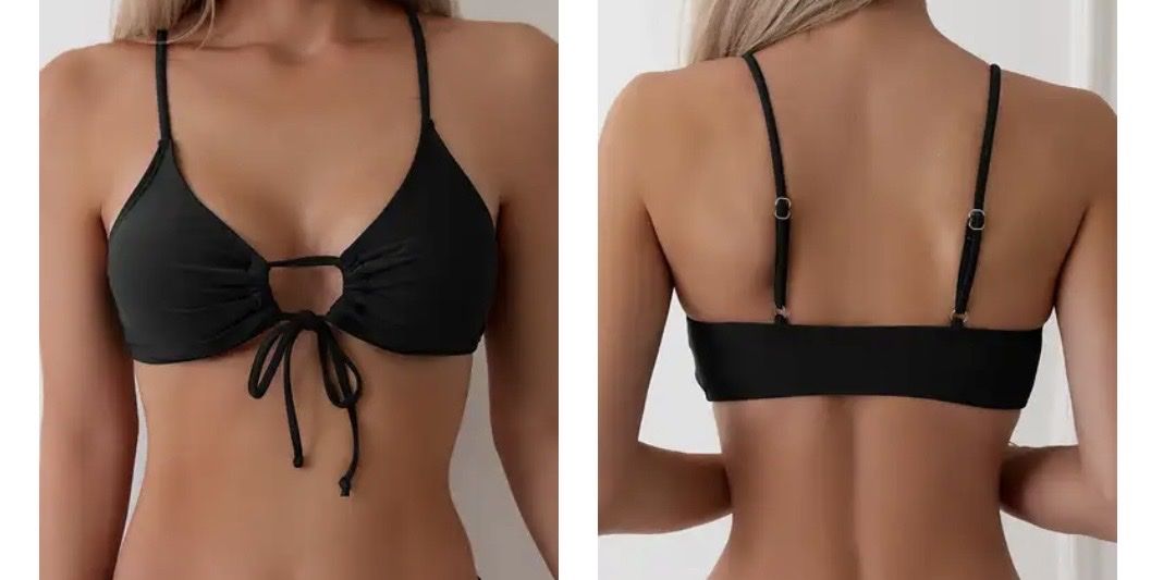 Costumi da bagno & Bikini: Schwarzer Bikini-Top Grösse L – Nuovo (secondo la descrizione) da Lyss venduto da Male100