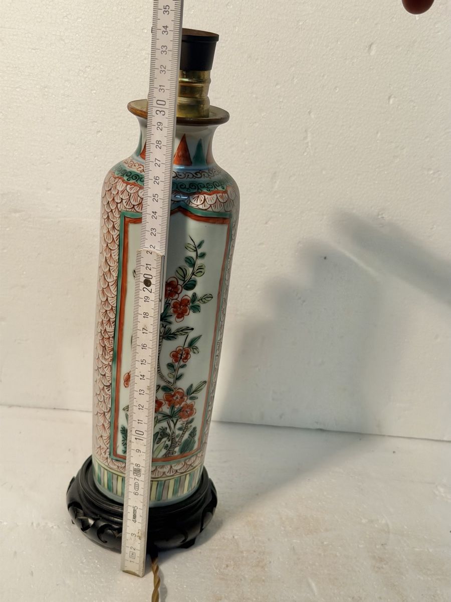 Lampes: Decorative Vase Lamp Base Floral Pattern – D'occasion à Lausanne par artnouveau05 6