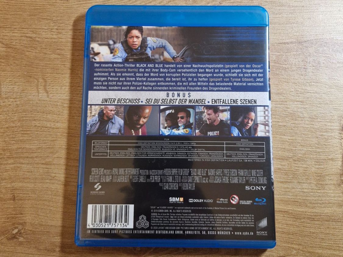 Tutti i DVDs: Black and Blue (2019) Bluray – Usato da Pfungen venduto da Whitie 1