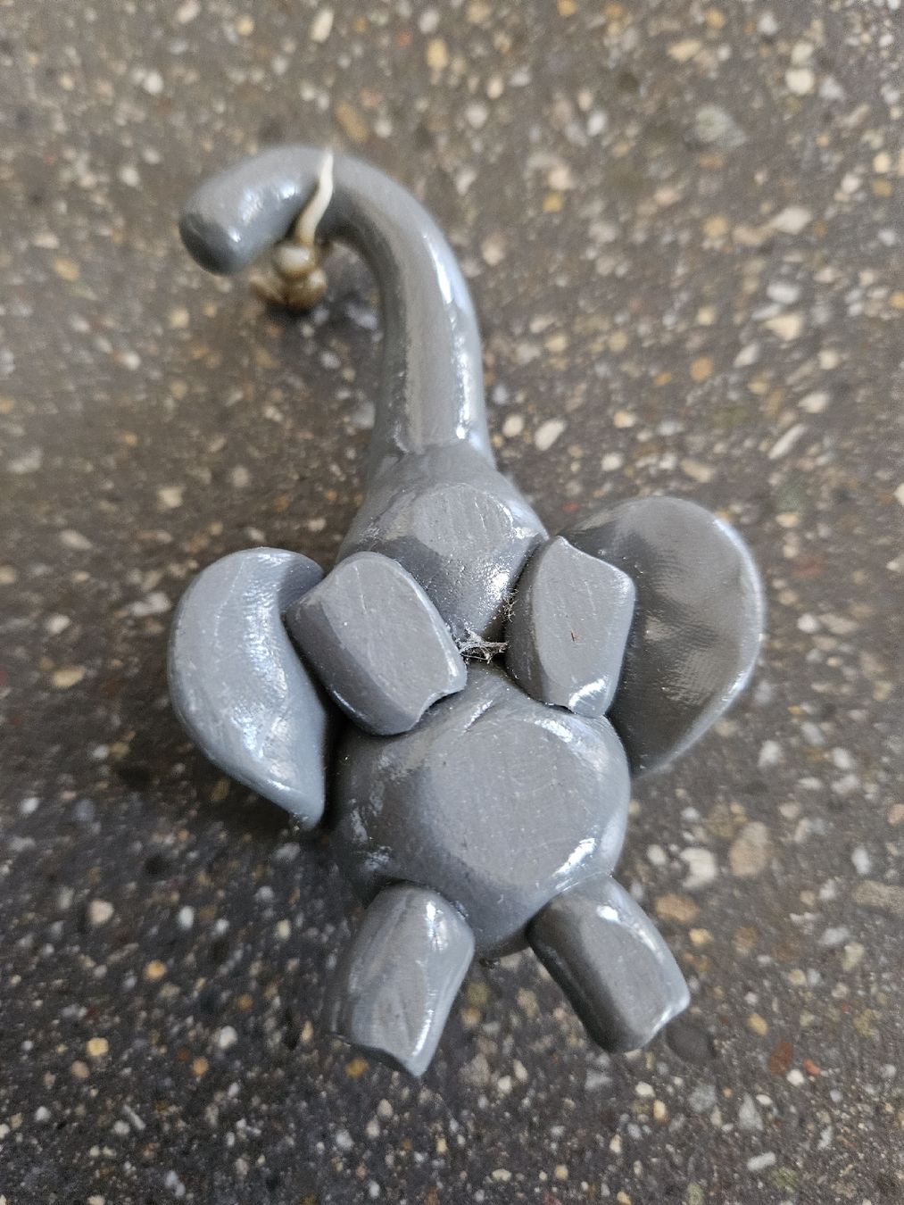 Statuette: Handgemachte Elefantenfigur  mit kleiner Maus  🐘 – Usato da Anwil venduto da tamoos 4