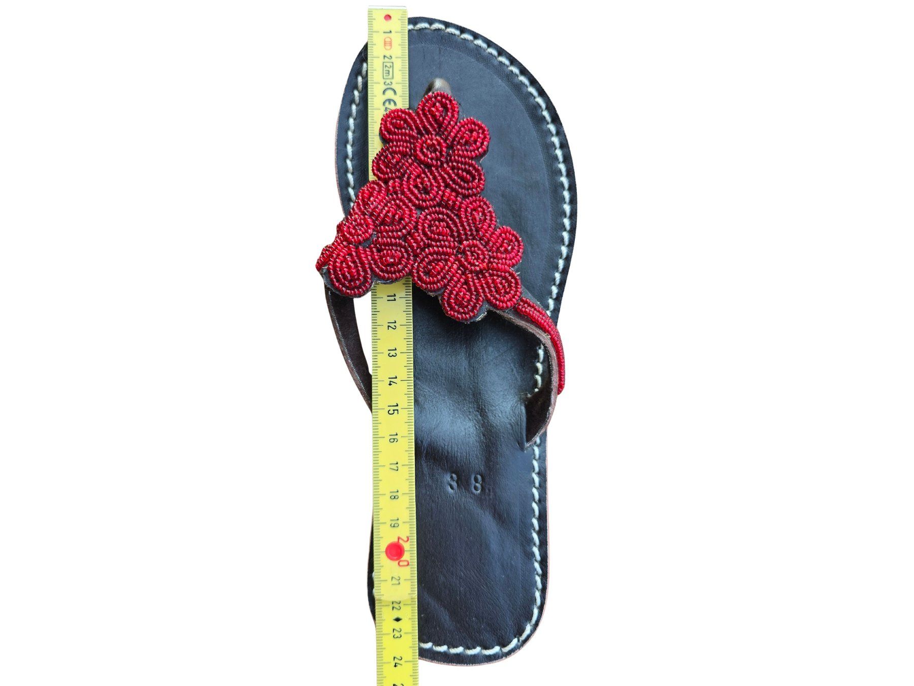 Damenschuhe: Handgemachte Leder-Sandalen - Rot 38 🔥 50% SALE – Neu und originalverpackt aus Brione s. Minusio von Littleninja 3