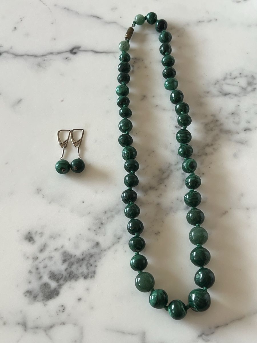 Altri gioielli: Malachite Necklace and Earrings Set – Usato da Zürich venduto da ralph__