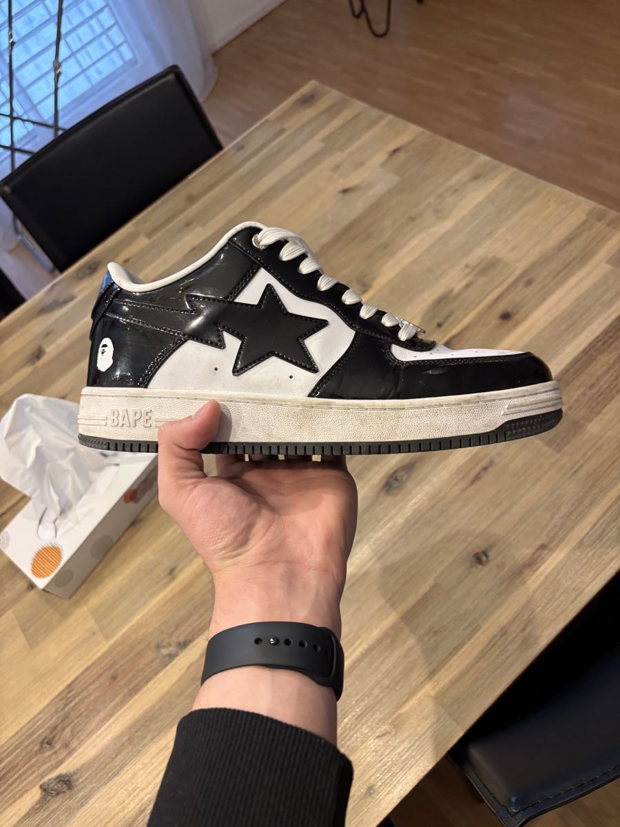 Bape Herrenschuhe: Bape Sta Schwarz Weiss – Gebraucht aus St. Gallen von naj80