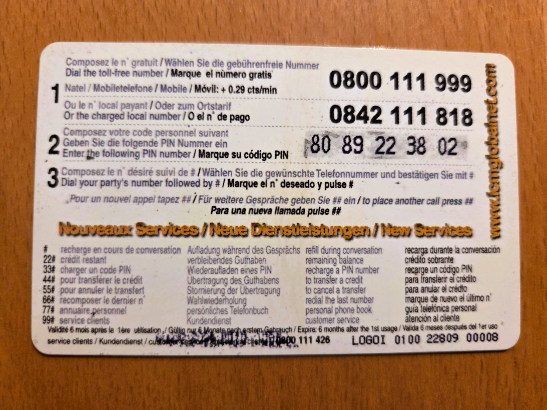 Schede telefoniche: PREPAID - SCHWEIZ – Usato da Brüttisellen venduto da Nighttrain 1