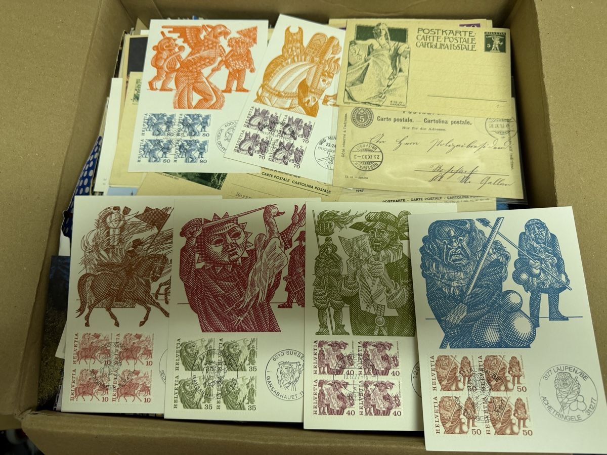 Cartoline postali: Karton mit Ansichts /Post und Maximumkarten ab Alt – Usato da Murgenthal venduto da Tina_4055 6