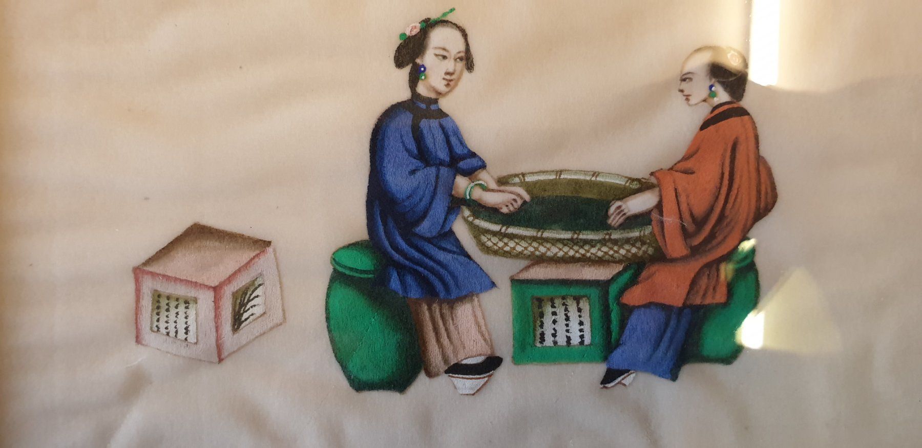 Dipinti: 3 asiatische vermutlich chinesische Gemälde – Usato da Emmen venduto da magelan 1