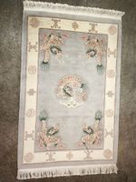 N1 Orient Teppich Drache Motiv hell China 122x200