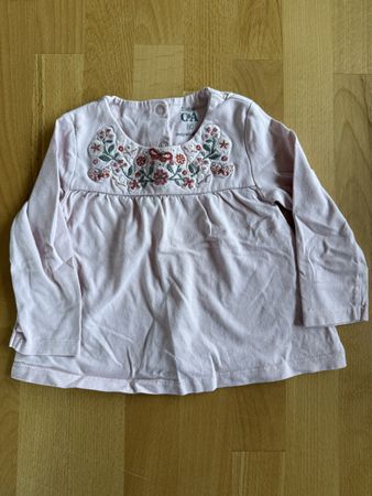 Tunika Pullover mit Stickereien in Grösse 74