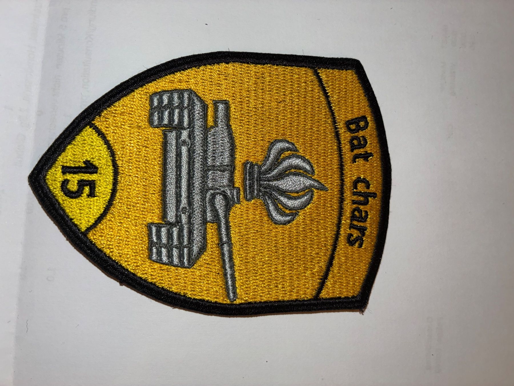 Schweizer Armee Patches: Badge Bat chars 15 cp III – Gebraucht aus Oberiberg von reimet