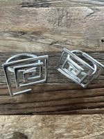 2er Set Serviettenringe, Silberlook, Neuwertig
