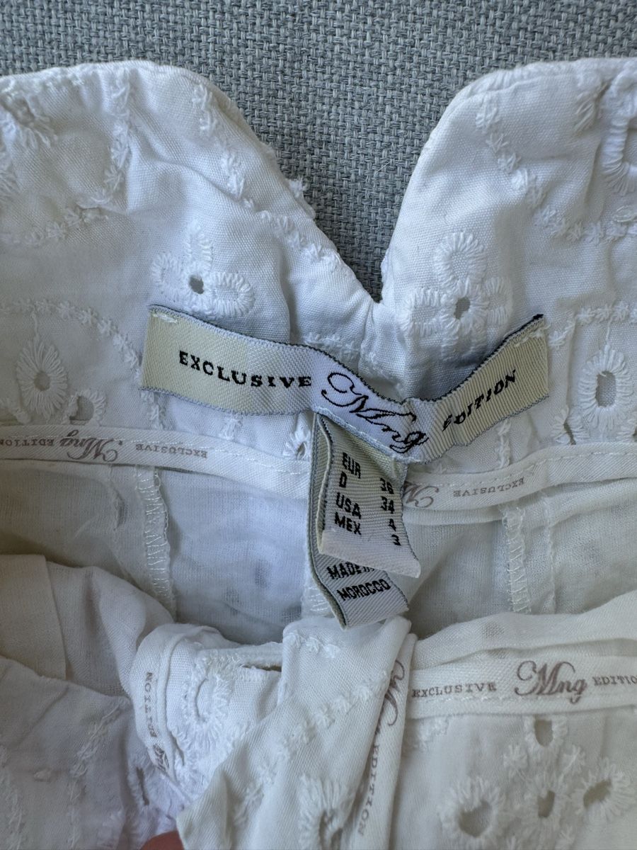 Mango Pantaloni: Sommerliche Shorts, weiss, Grösse 36 – Usato da Olten venduto da bir_k96n 1