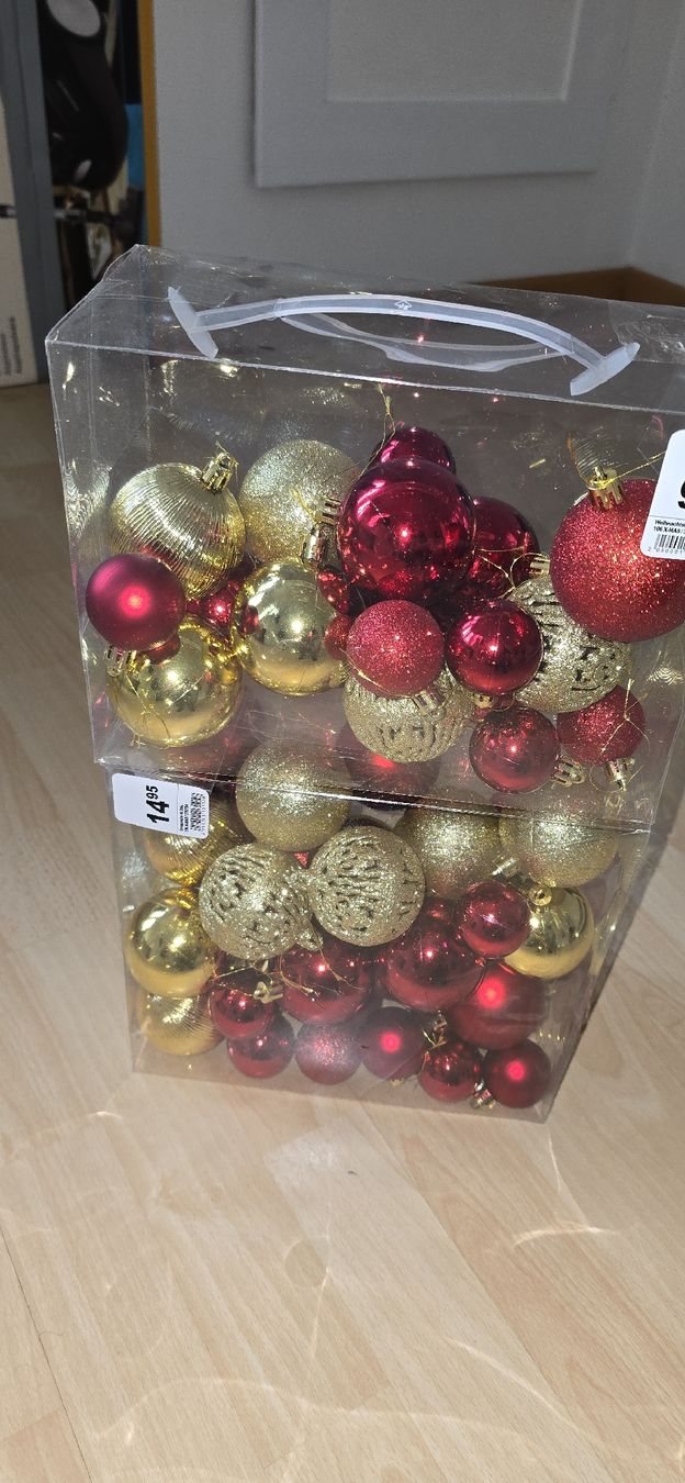Tutte le decorazioni: Weihnachtskugeln Set, Rot und Gold - Festtagsstimmung! – Usato da Herisau venduto da sam_2vvd