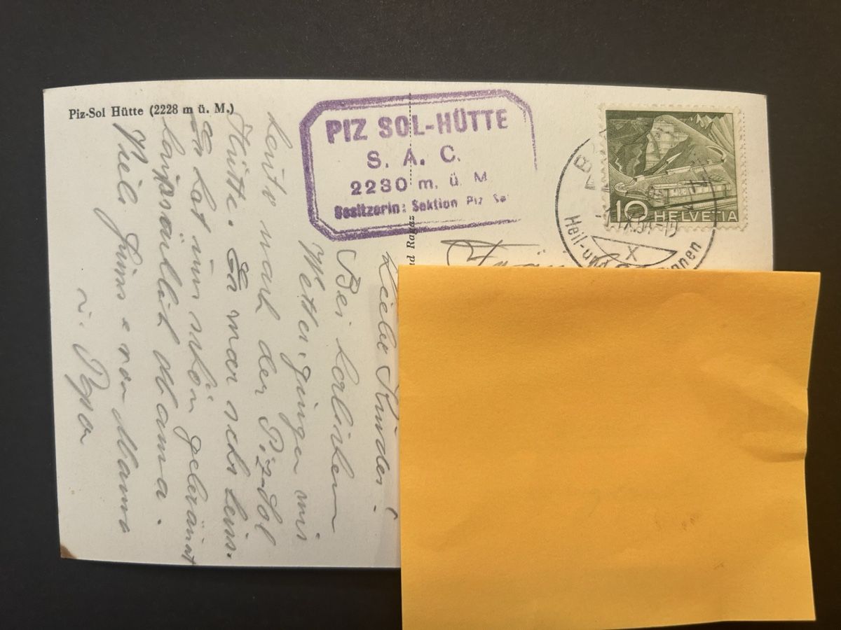 Cartes postales: Wangs Pizol Hütte – D'occasion à Fanas par Alessio11 1