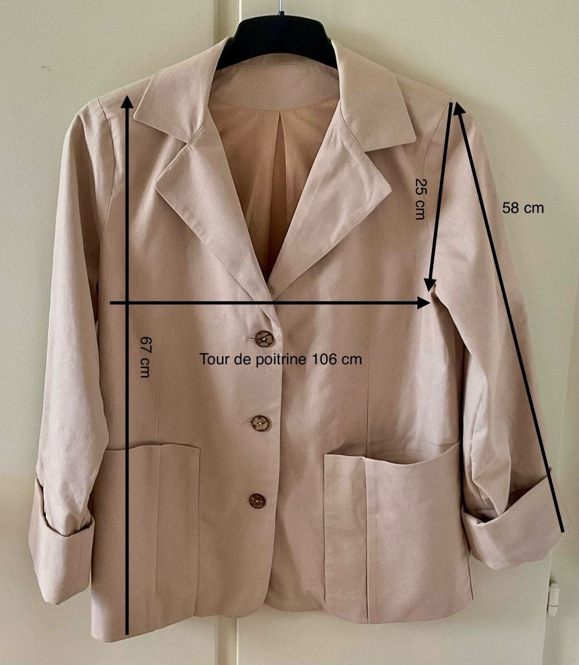 Completi & Tailleur: Ensemble blazer et short beige – Nuovo (secondo la descrizione) da Corseaux venduto da Mililaforet75 6
