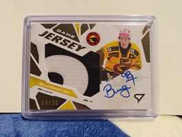 Sportzoo. Benjamin Baumgartner Game Jersey Signed  9/30. SCB