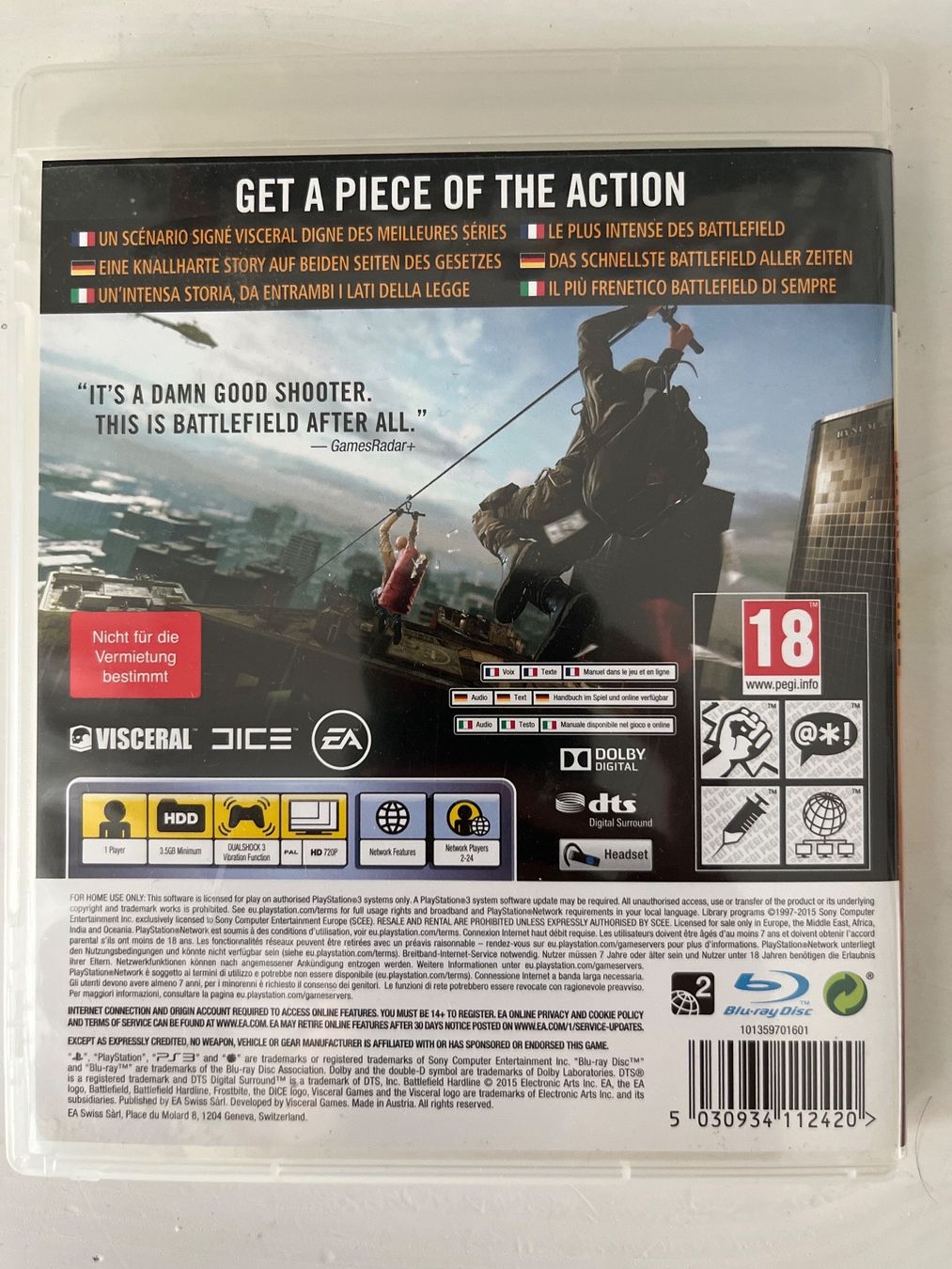 Sony Giochi: Play Station PS3 | Battlefield Hardline – Usato da Sierre venduto da black.box 1