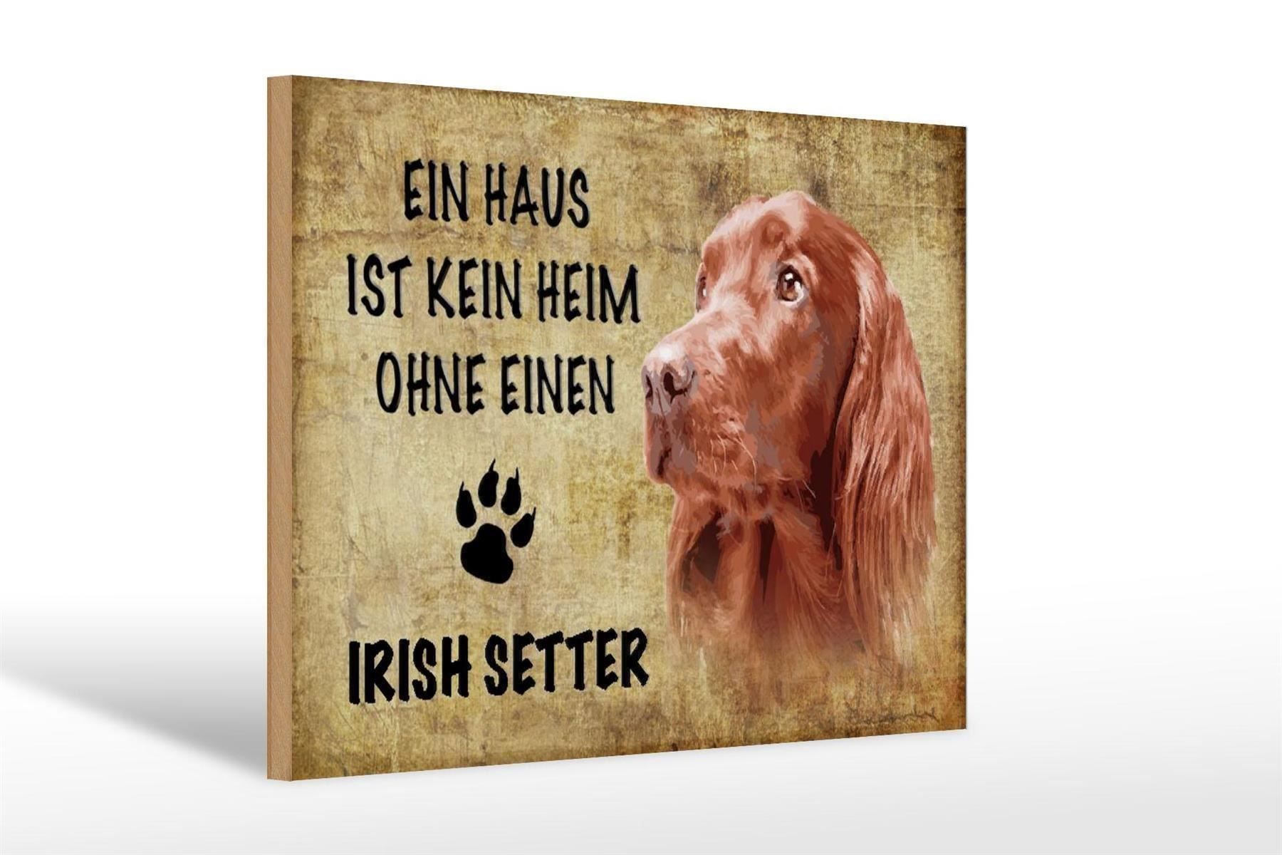 Schilder: Blechschild-IRISH SETTER-KEIN HAUS OHNE – Neu und originalverpackt aus Rupperswil von big-one-sale 1