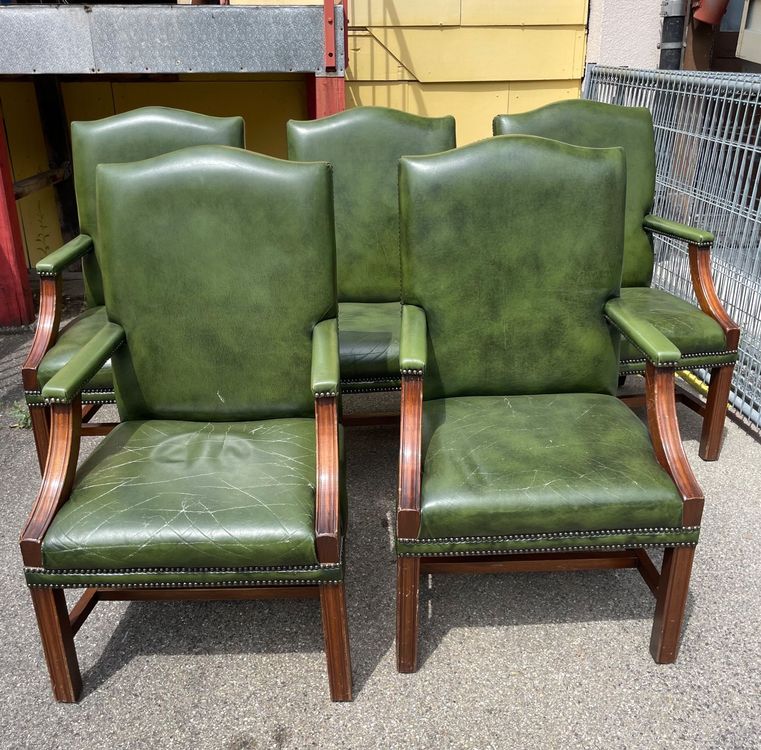 5 Stuck Leder Stuhlen mit Lehnen (Gebraucht) in Schlieren für CHF 10 ...