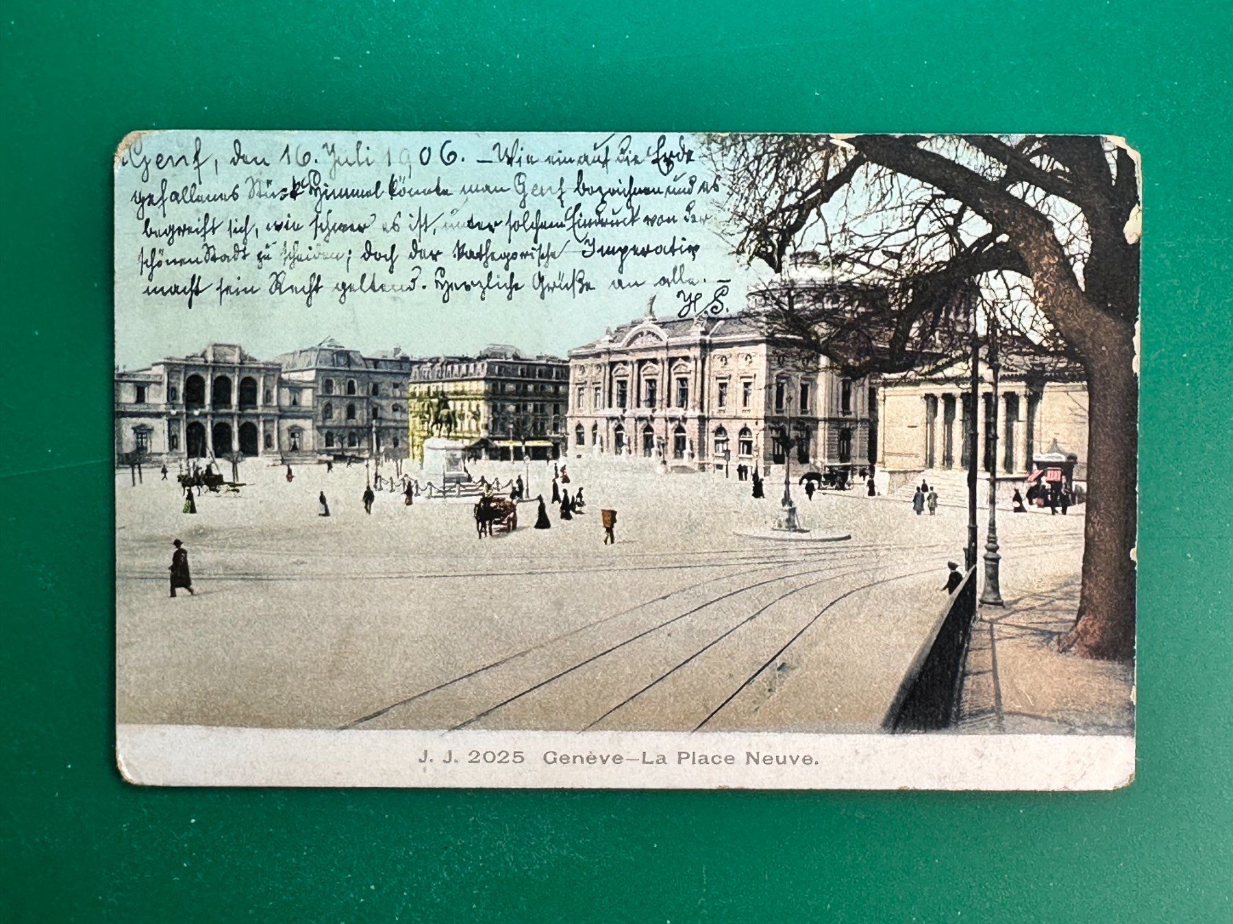 Cartoline postali: Genève - La place Neuve – Usato da Steg VS venduto da danwer74